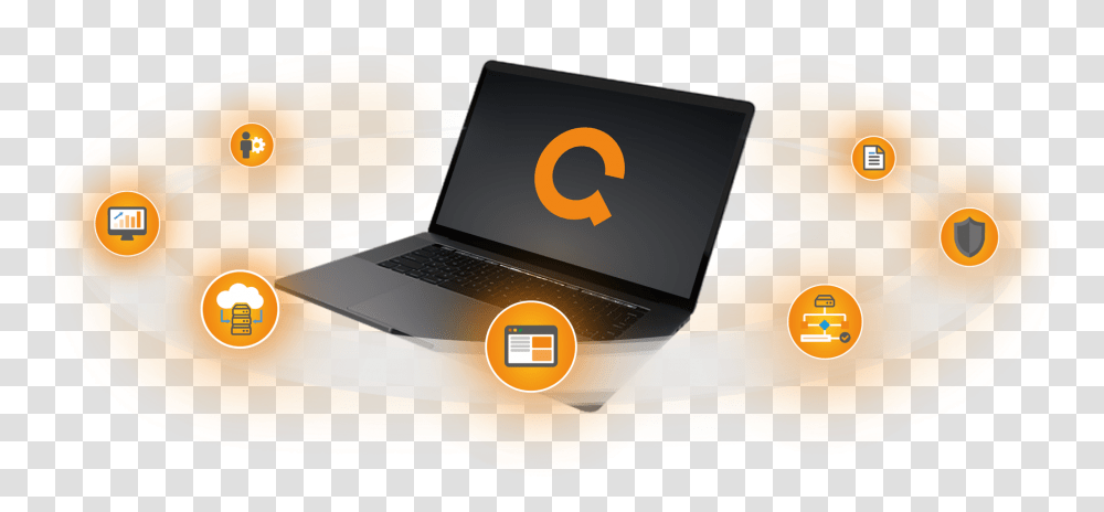 Qvestcloud The Multicloud Management Platform For Media Laptop 3d, Pc, Computer, Electronics, Metropolis Transparent Png