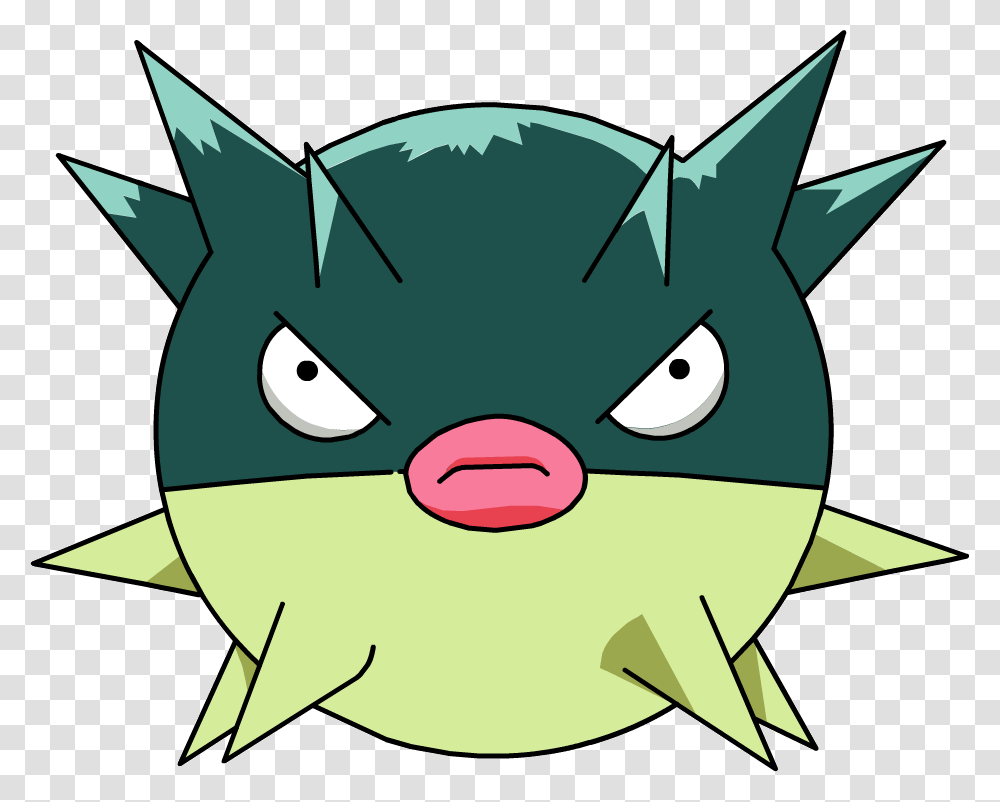 Qwilfish Pokemon Pokedex From Johto, Angry Birds Transparent Png
