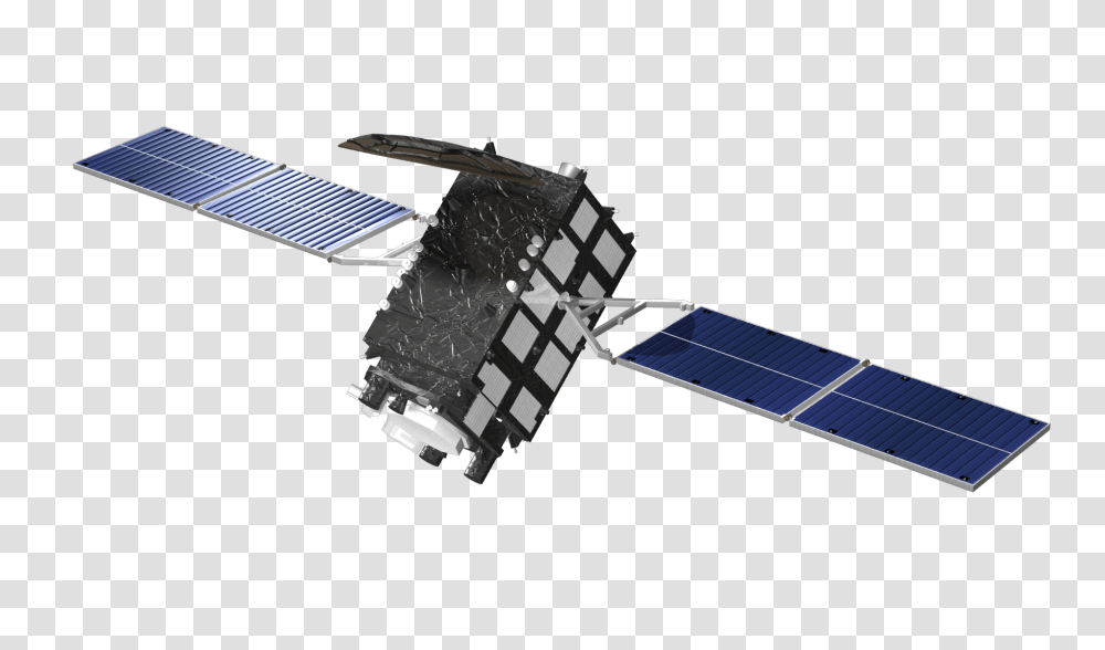 Qzs Type 8 With No Background Satellite Background, Machine, Electrical Device, Space Station, Solar Panels Transparent Png