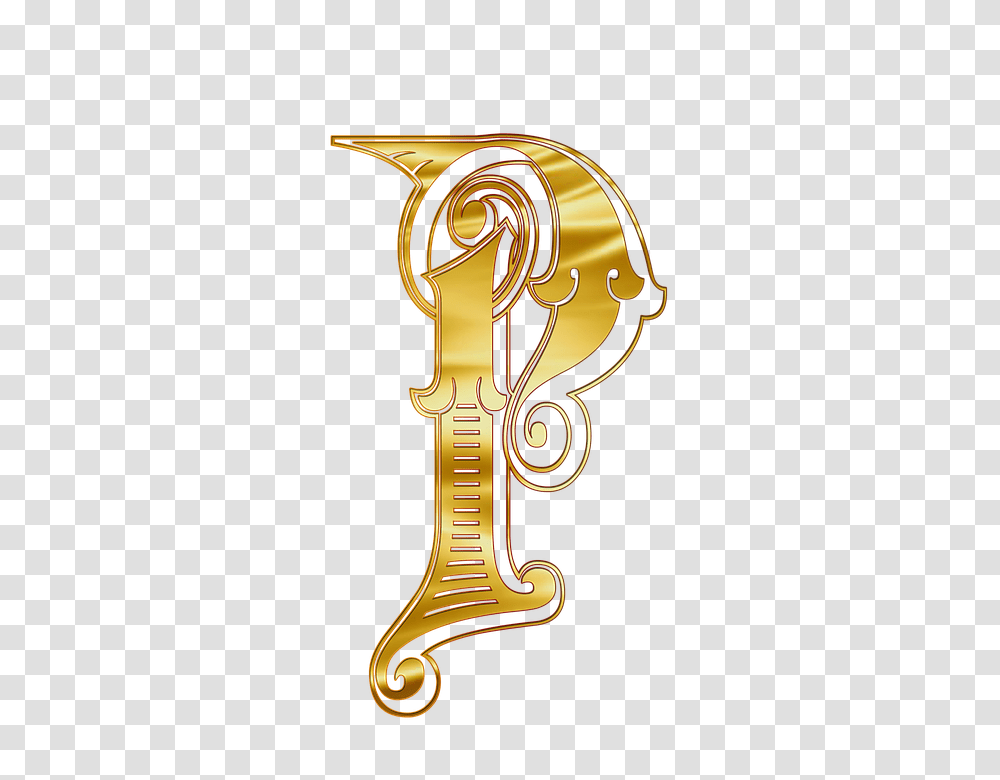 R 960, Alphabet, Gold, Trophy, Pendant Transparent Png