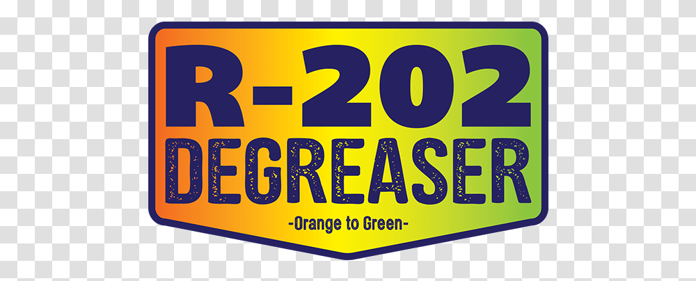 R 202 Orange To Green Biodegradable Degreaser Orange, Number, Transportation Transparent Png