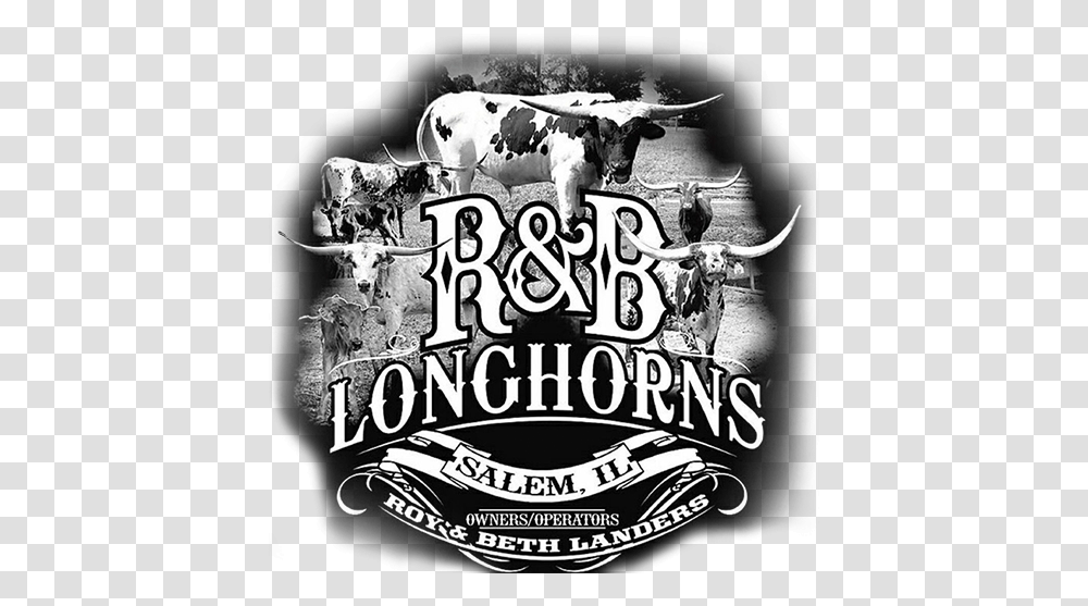 R Amp B Longhorns Logo Illustration, Poster, Advertisement, Cow, Flyer Transparent Png