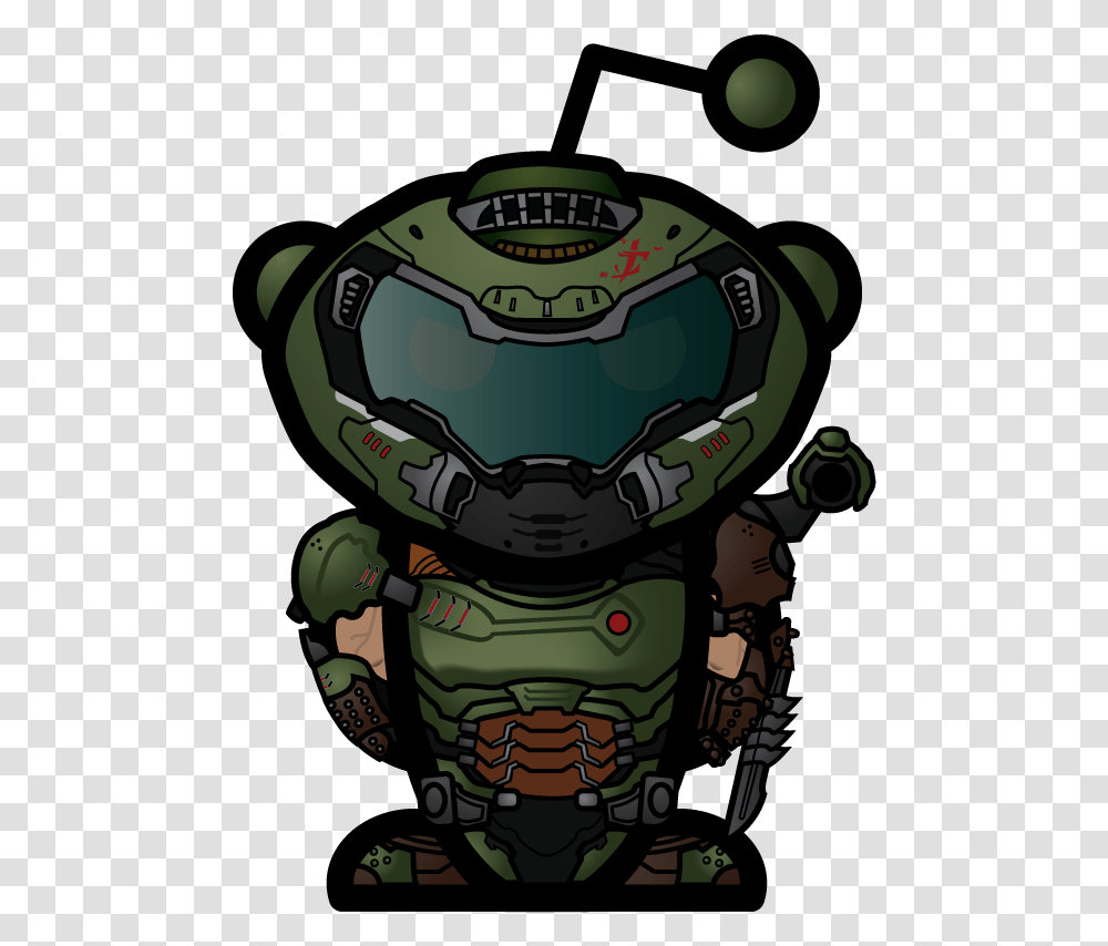 R Doom, Robot, Helmet, Apparel Transparent Png