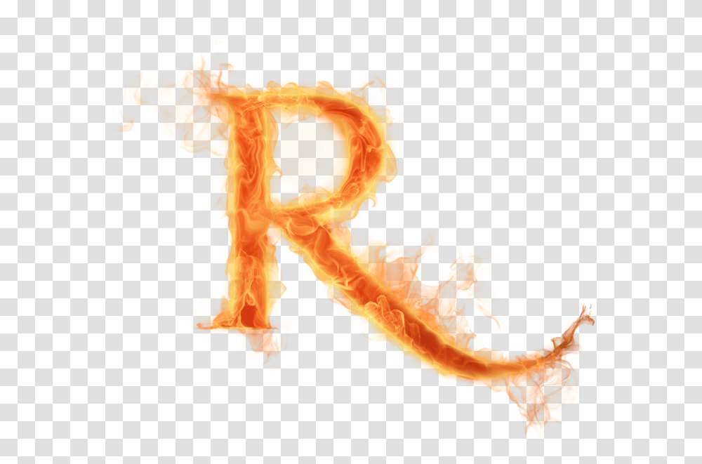 R Fire Jpg Black And White Stock Burning Letter R, Bonfire, Flame, Mountain, Outdoors Transparent Png