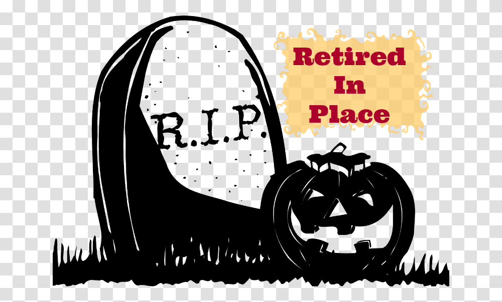 R I P Retired In Place Black Halloween Pumpkin, Alphabet, Word, Bazaar Transparent Png