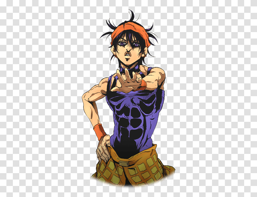 R Narancia Ghirga Anime Ver Jojoss Wiki Narancia, Person, Human, Hand, Arm Transparent Png