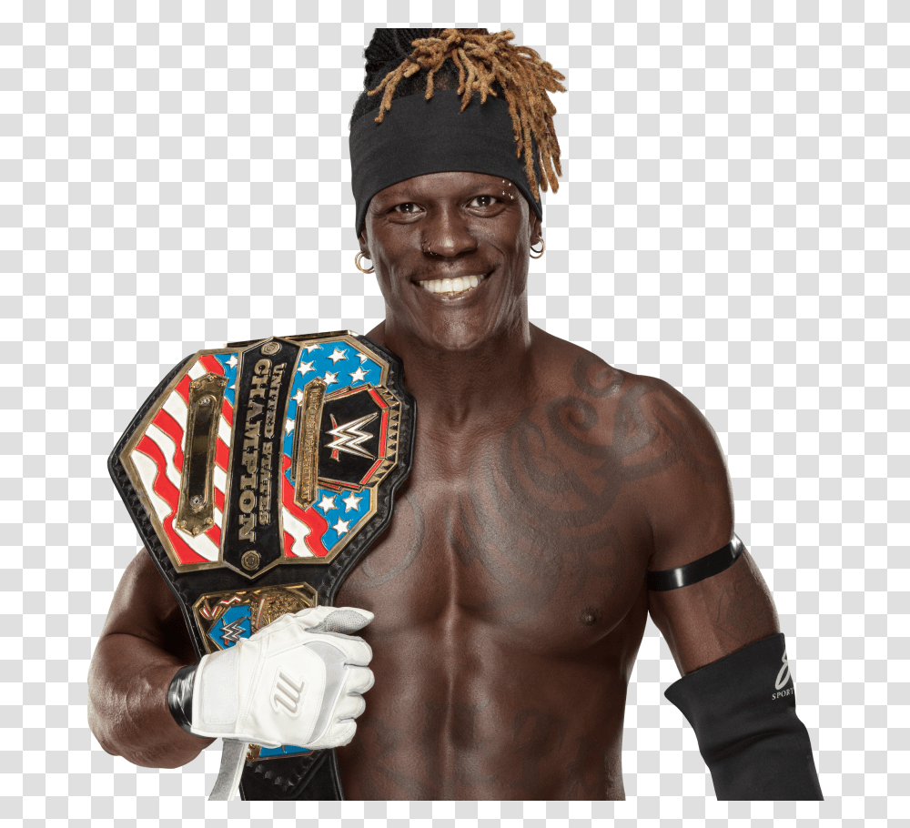 R Truth Wwe 24 7 Champion, Person, Human, Apparel Transparent Png