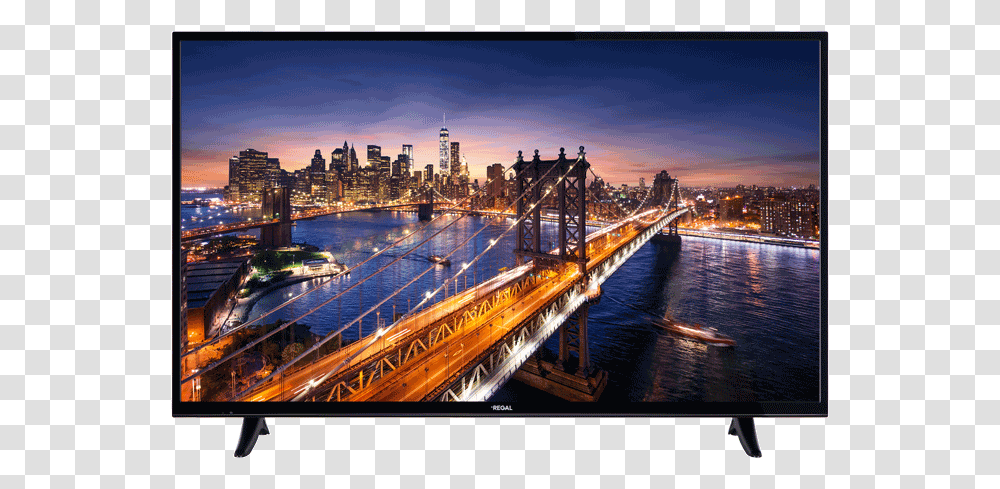 R1 Regal 55r6020u 4k Smart Led Tv, Metropolis, City, Urban, Building Transparent Png