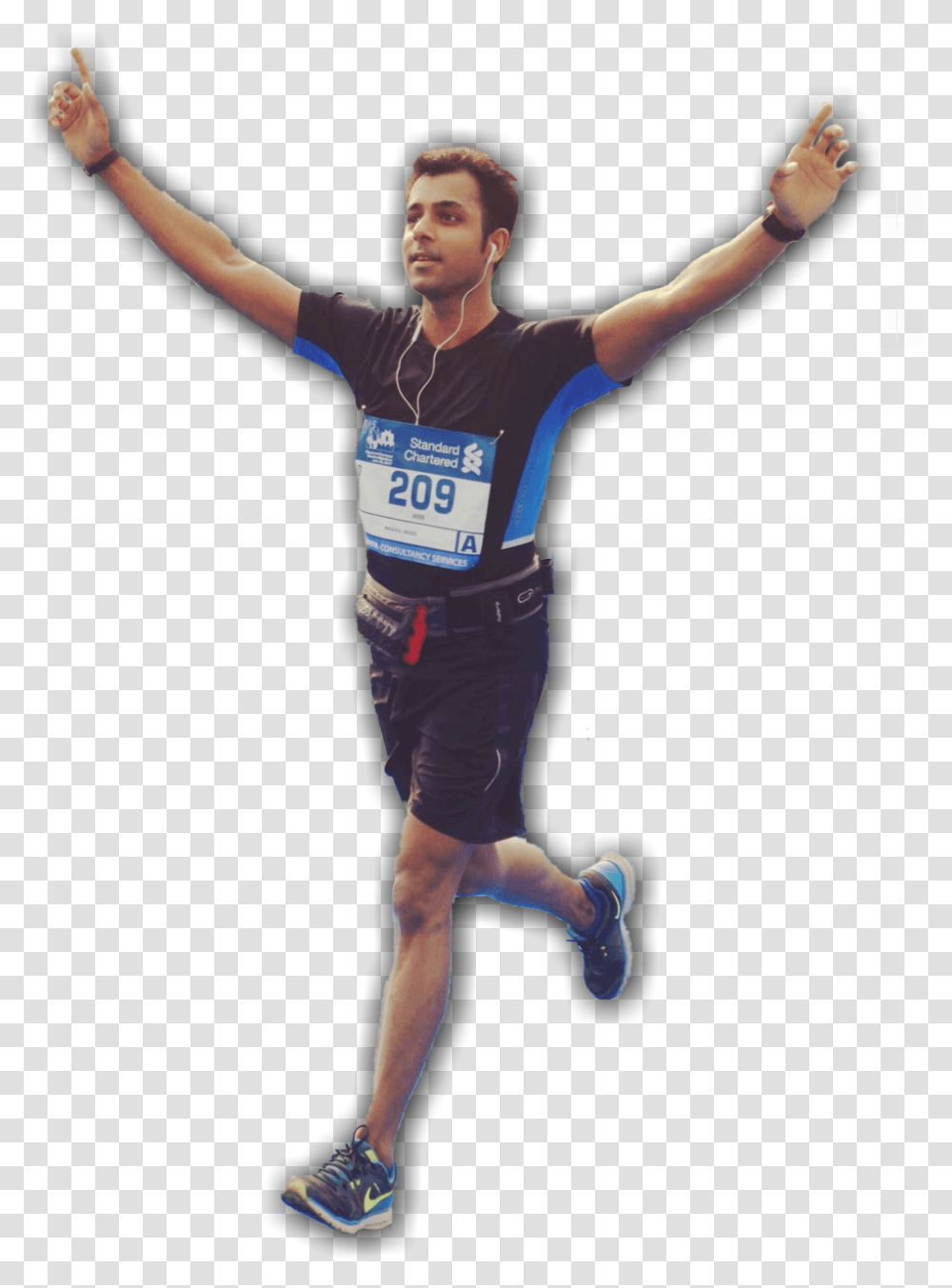 Raahil Modi Is A Mumbai Based Marathoner Focused On Marathon, Person, Shorts, Athlete Transparent Png