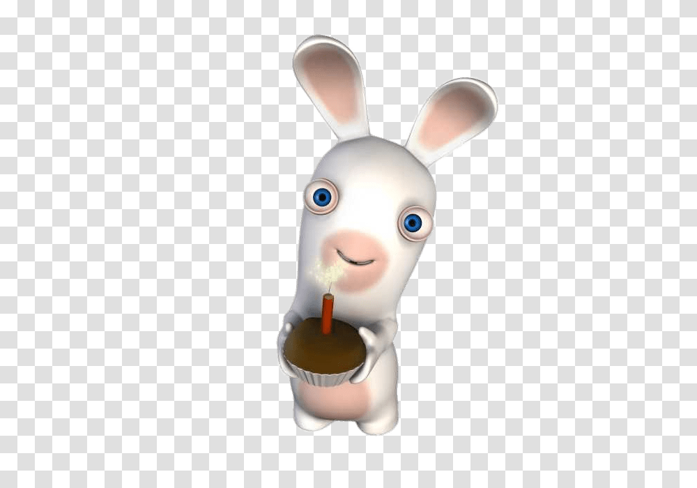 Rabbid Holding A Cake, Toy, Beverage, Drink, Mammal Transparent Png