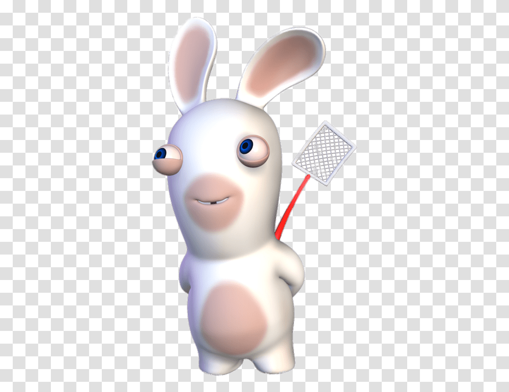 Rabbid Holding Flyswapper Rayman Raving Rabbids, Toy, Sweets, Food, Confectionery Transparent Png