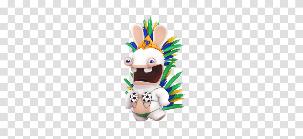 Rabbid In World Cup Outfit, Toy, Green Transparent Png