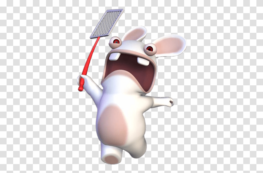 Rabbid Running Around With Flyswapper Rayman Raving Rabbids, Toy, Pottery, Teapot, Animal Transparent Png