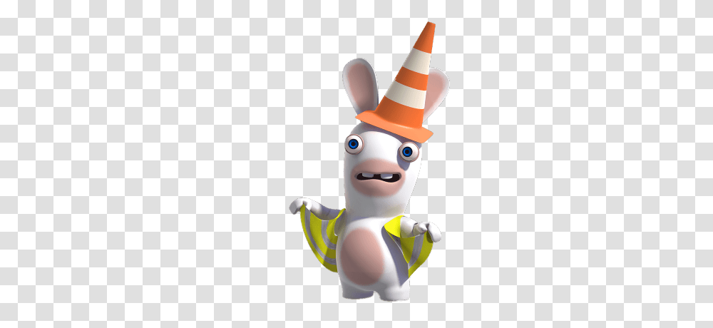 Rabbid Safety Cone On Head, Toy Transparent Png