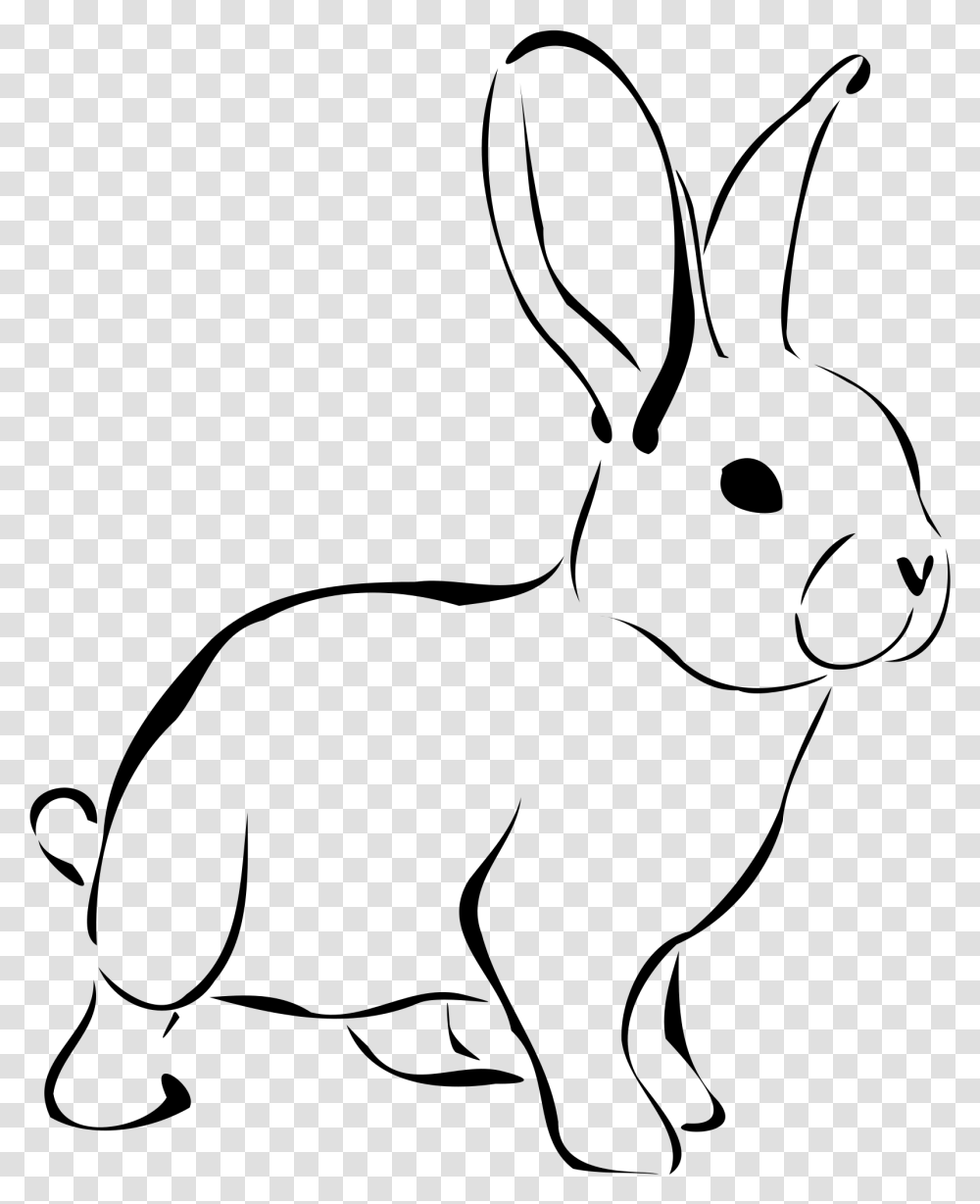 Rabbit Black And White Clipart Download Bunny Black And White Clipart, Gray, World Of Warcraft Transparent Png