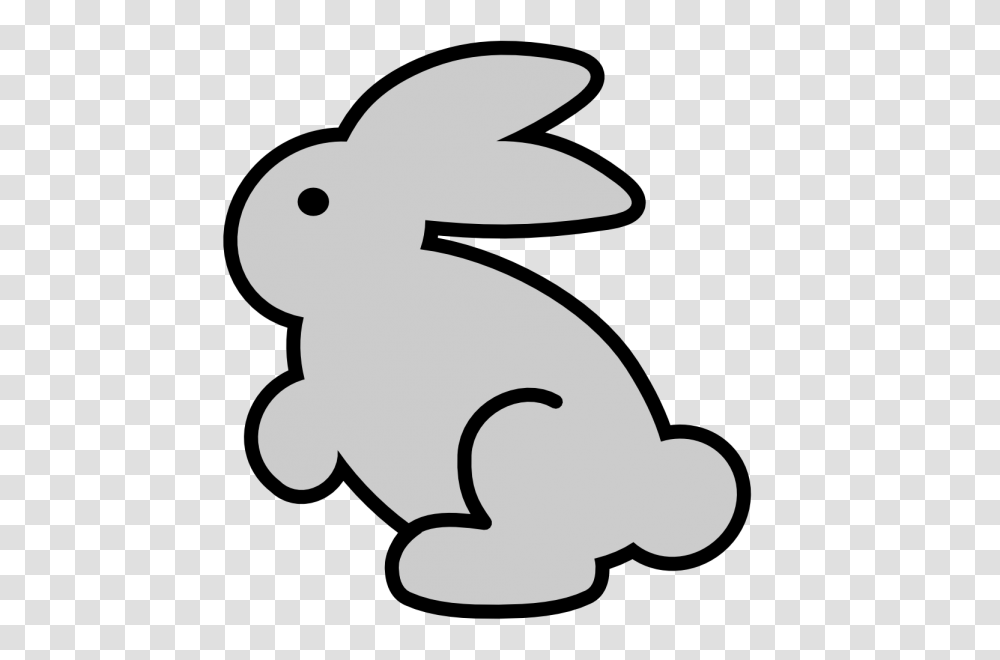 Rabbit Clipart Black And White Nice Clip Art, Rodent, Mammal, Animal, Bunny Transparent Png