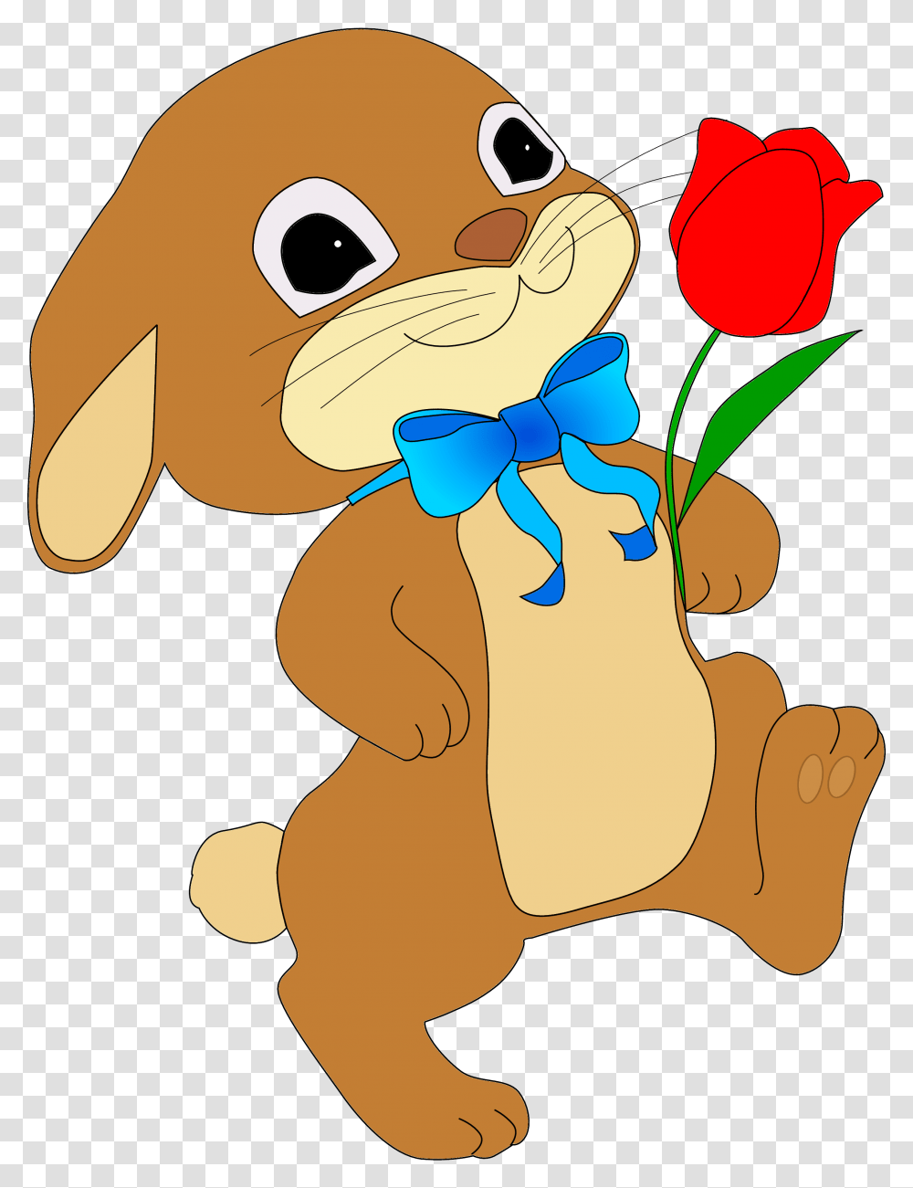 Rabbit Free To Use Clipart Happy Rabbit Clipart, Plush, Toy, Plant, Teddy Bear Transparent Png