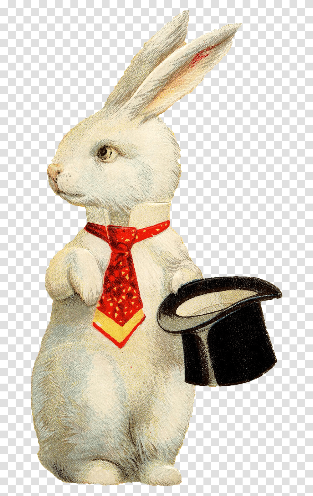 Rabbit Hat Background Image Easter Bunny Top Hat, Tie, Accessories, Accessory, Figurine Transparent Png