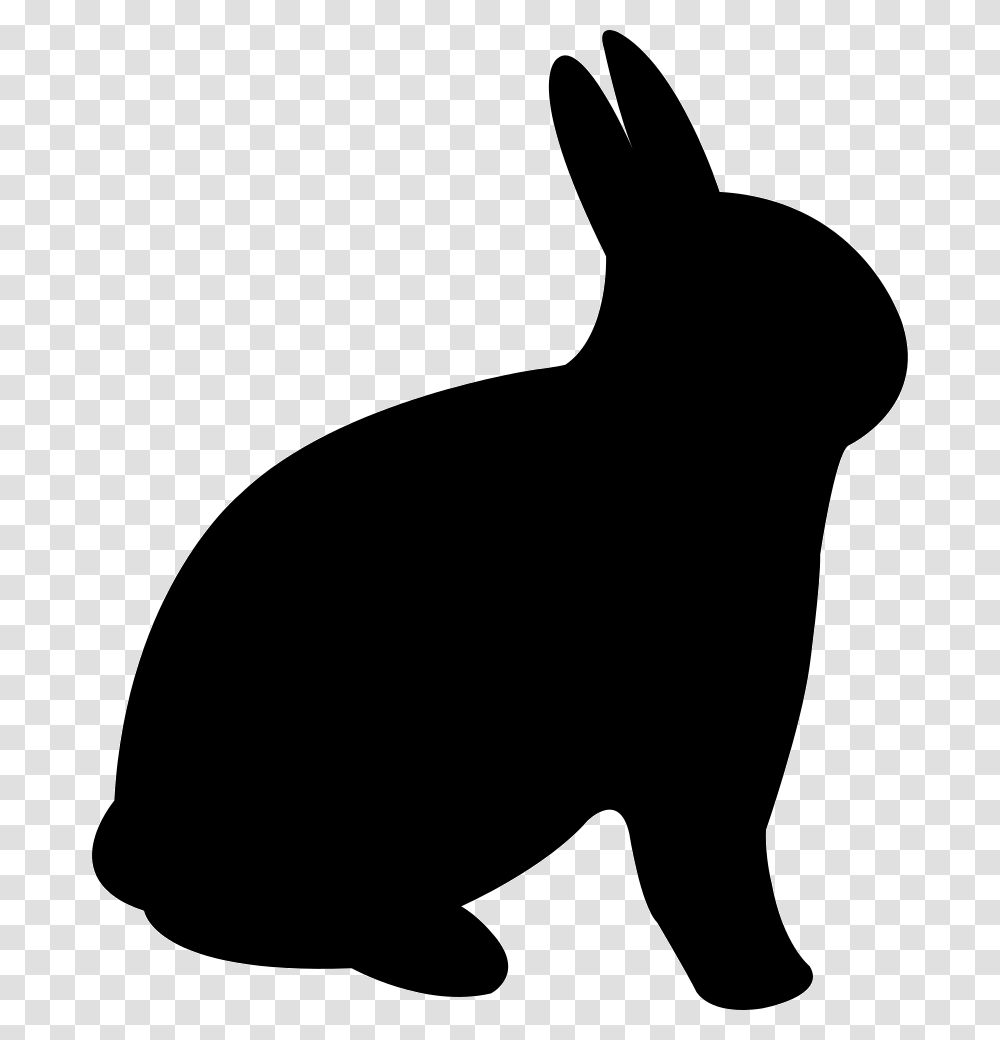 Rabbit Icon Free Download, Silhouette, Mammal, Animal, Rodent Transparent Png