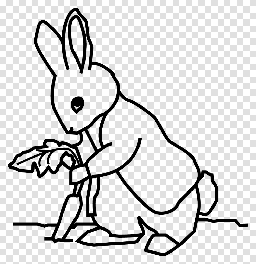 Rabbit Icon Peter Rabbit With The Carrot Characters Black, Gray, World Of Warcraft Transparent Png