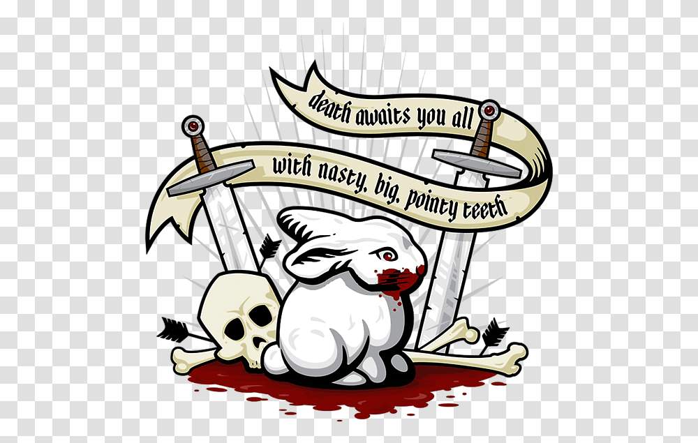 Rabbit Of Caerbannog T Shirt, Person, Logo Transparent Png
