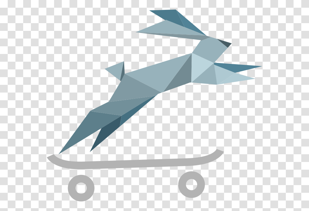 Rabbit Origami Paper, Airplane, Aircraft, Vehicle, Transportation Transparent Png