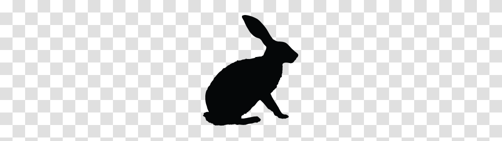 Rabbit Outline Clipart Free Clipart, Silhouette, Mammal, Animal, Rodent Transparent Png
