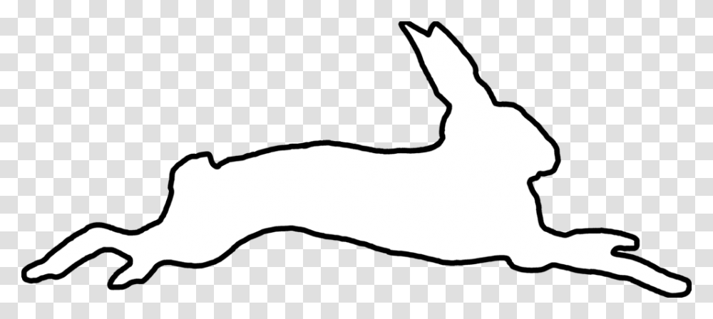 Rabbit Outline, Silhouette, Person, Human, Footprint Transparent Png