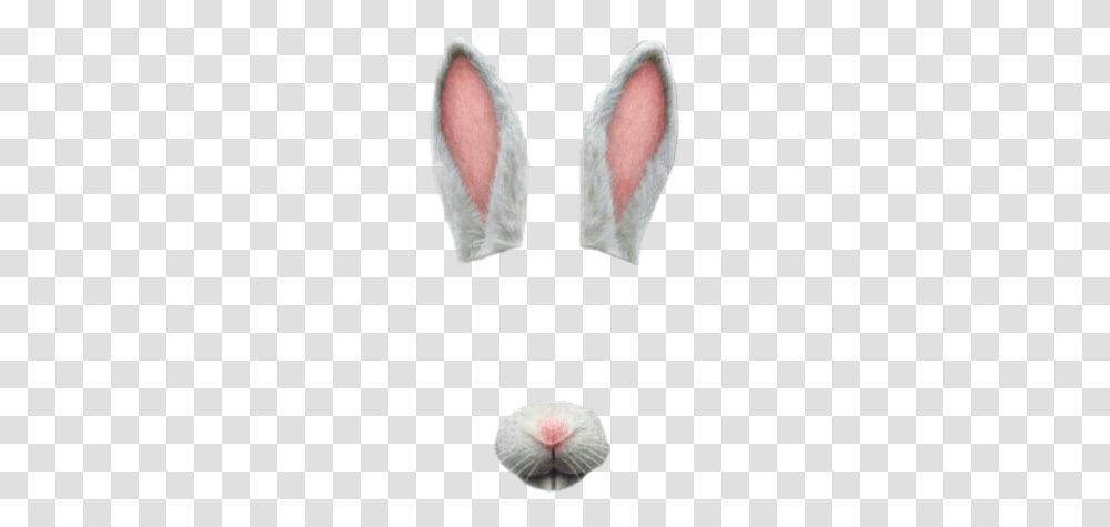 Rabbit Rabbitears Ears Nose Animal Teeth Cute Rabbit Ears Nose, Pillow, Cushion Transparent Png