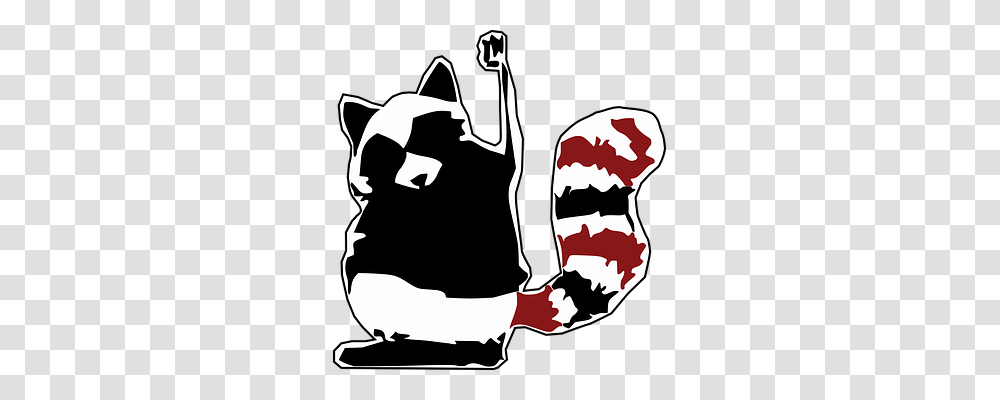 Raccoon Animals, Stencil, Person, Human Transparent Png