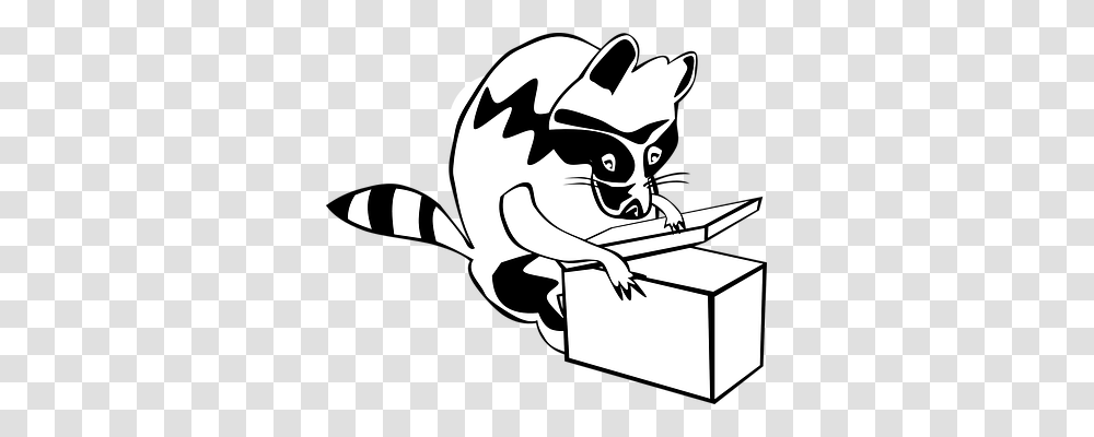 Raccoon Animals, Stencil, Dragon, Carton Transparent Png
