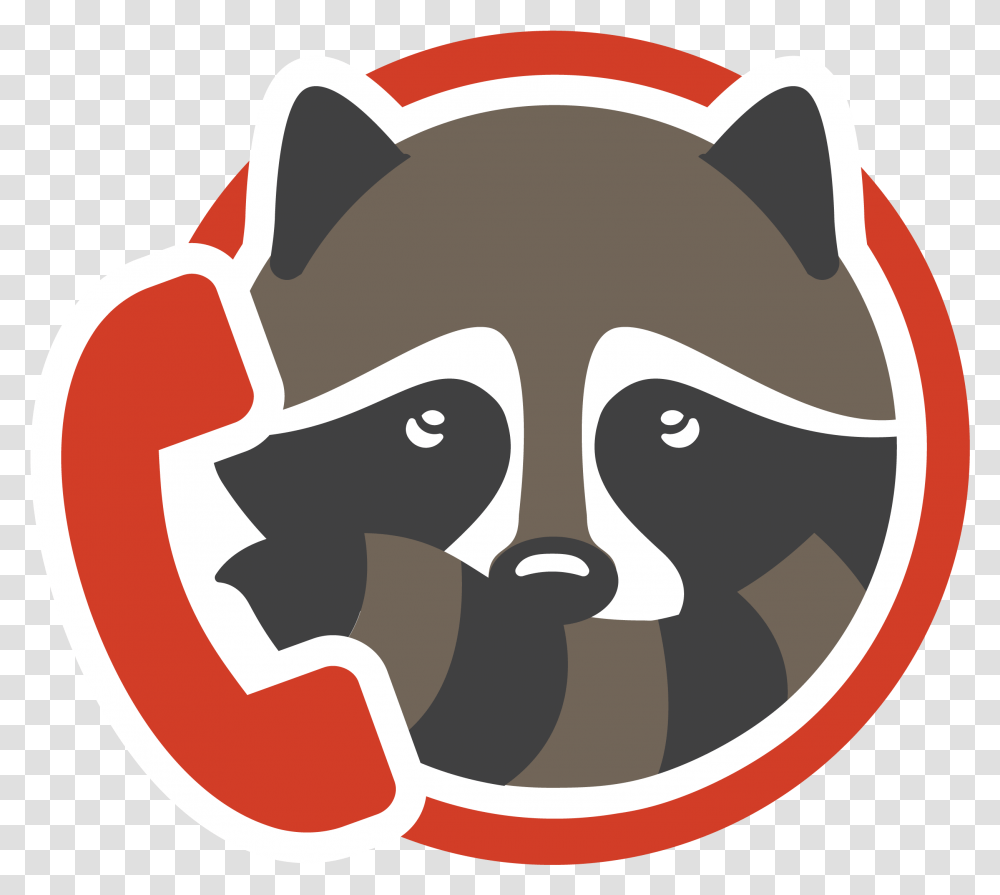 Raccoon Cartoon, Label, Text, Sticker, Logo Transparent Png