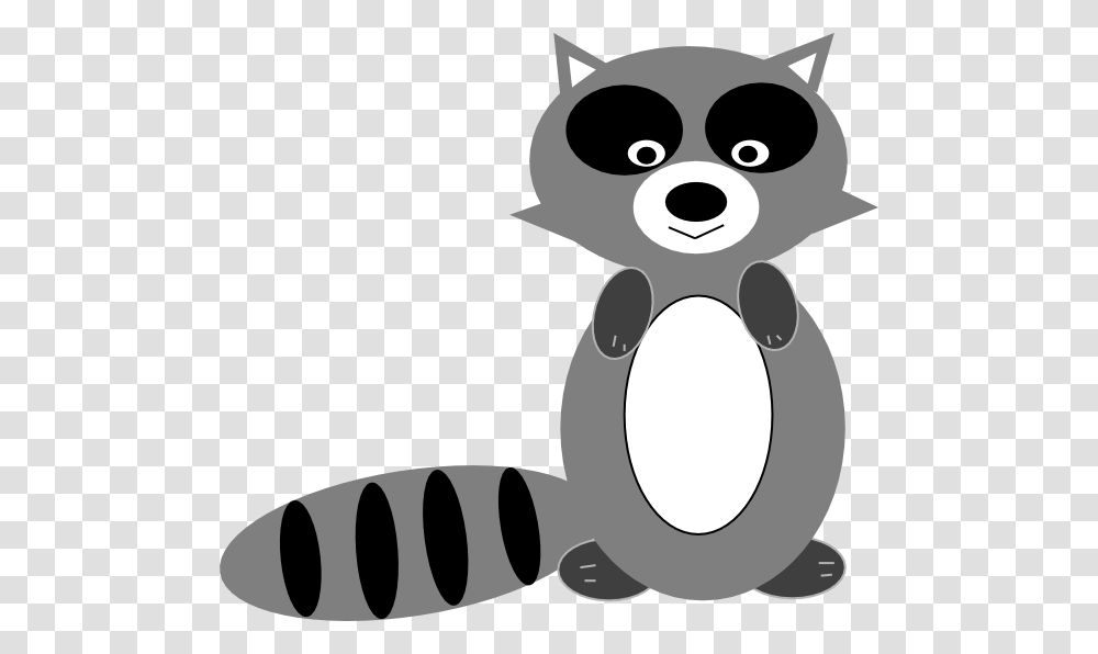 Raccoon Clipart Black And White, Animal, Mammal, Stencil Transparent Png