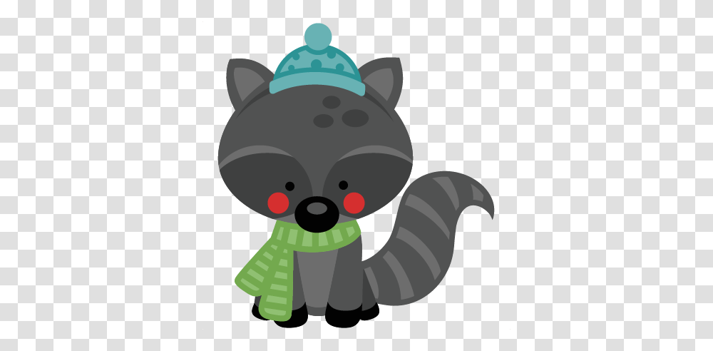 Raccoon Clipart Cartoon Raccoon, Snowman, Winter, Outdoors, Nature Transparent Png