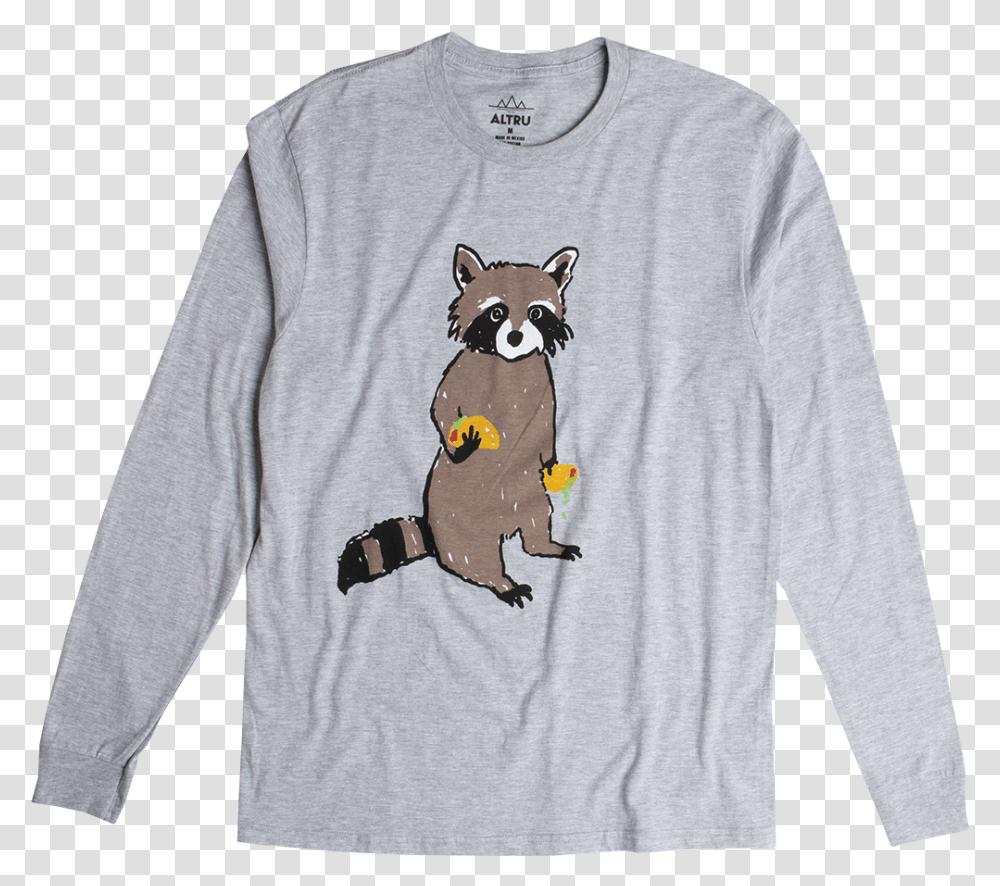 Raccoon Shirt, Sleeve, Apparel, Long Sleeve Transparent Png