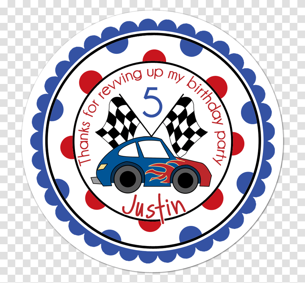 Race Car Wide Polka Dot Border Personalized Sticker Presidents Day 2020 Clip Art Free, Logo, Trademark, Meal Transparent Png