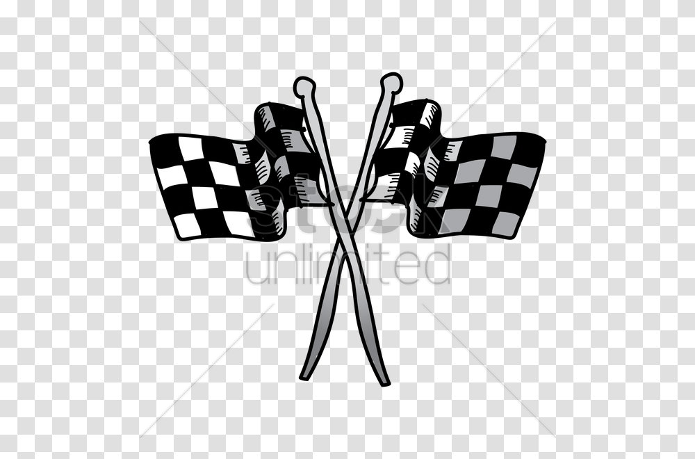 Race Flags Vector Image, Bow, Arrow, Weapon Transparent Png