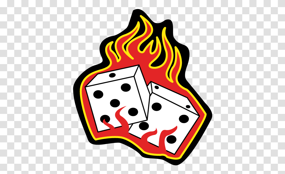 Racer Dice Simple Gambling Fire Vector Flame Dice Dice On Fire Clipart, Game, Bonfire Transparent Png