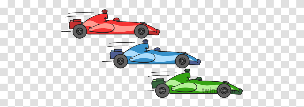 Racing Cars Illustration Twinkl Formula One Car, Vehicle, Transportation, Automobile, Sports Car Transparent Png