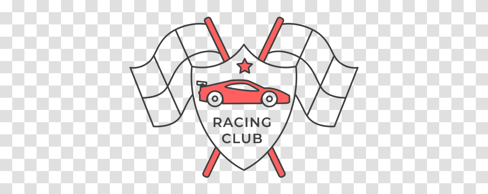Racing Club Car Flag Star Colored Badge Sticker Adesivo De Carro Club, Logo, Symbol, Leisure Activities, Steering Wheel Transparent Png
