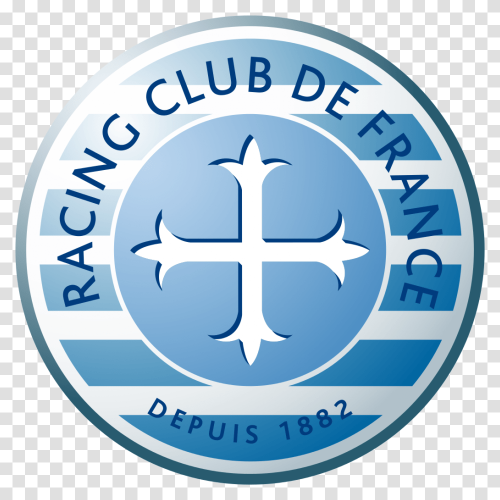 Racing Club De France Logo Racing Club De France Football Colombes 92, Label, Text, Symbol, Trademark Transparent Png