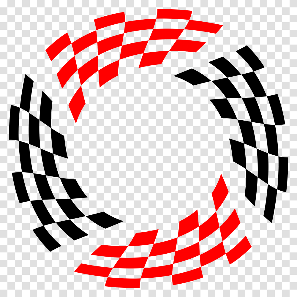 Racing Flags 2 Farbig Op Art Circle, Spider Web Transparent Png