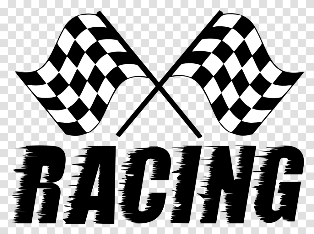 Racing Flags Race Free Picture Checkered Flag, Stencil, Mustache Transparent Png