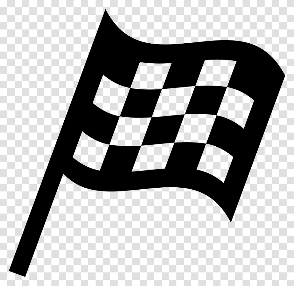 Racing Game Checkered Flag Icon, Stencil, Rug Transparent Png