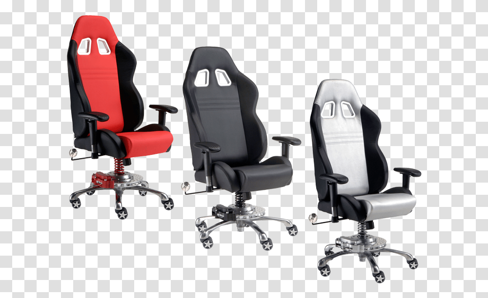 Racing Office Chairs, Furniture, Cushion, Headrest, Armchair Transparent Png