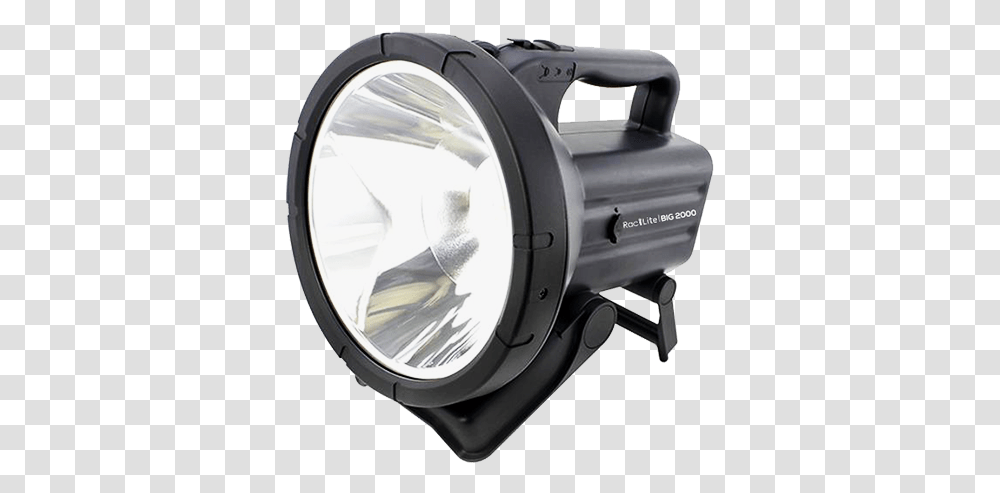 Raclite Big 2000 Professional Rechargeable Flashlight Lumens Emergency Light, Lighting, Spotlight, LED, Lamp Transparent Png