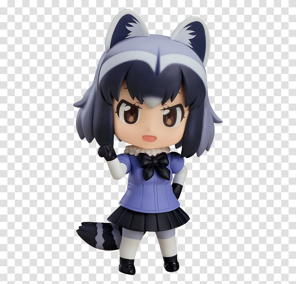 Racoon Nendoroid Common Raccoon Kemono Friends, Costume, Toy, Doll, Person Transparent Png