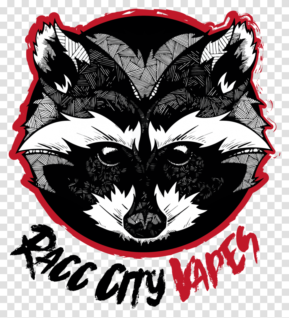 Racoon Tatto Design, Poster, Advertisement Transparent Png