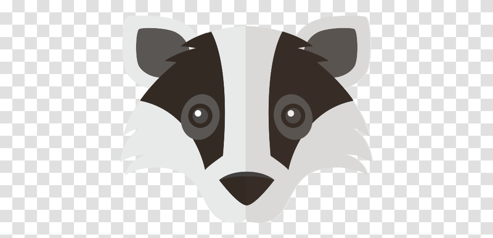 Racoon Vector Svg Icon Animal, Mammal, Stencil, Badger, Wildlife Transparent Png