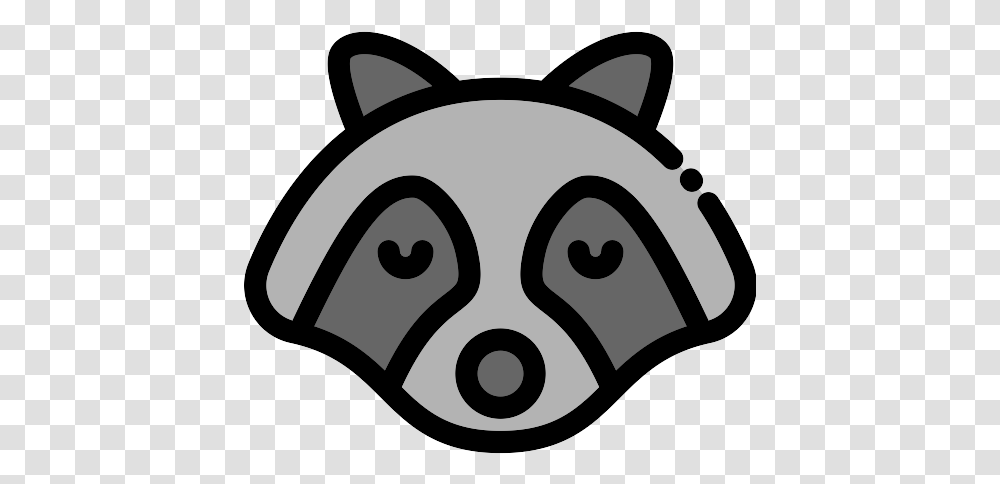 Racoon Vector Svg Icon Dot, Stencil, Text Transparent Png